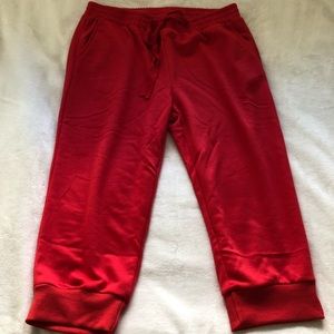 cherry red joggers